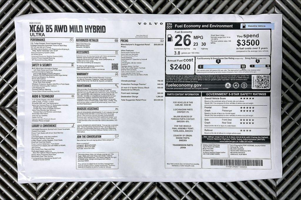 new 2026 Volvo XC60 car