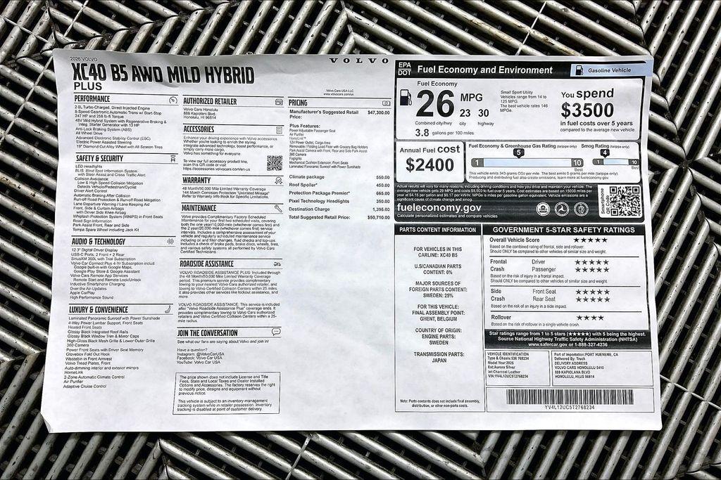 new 2026 Volvo XC40 car