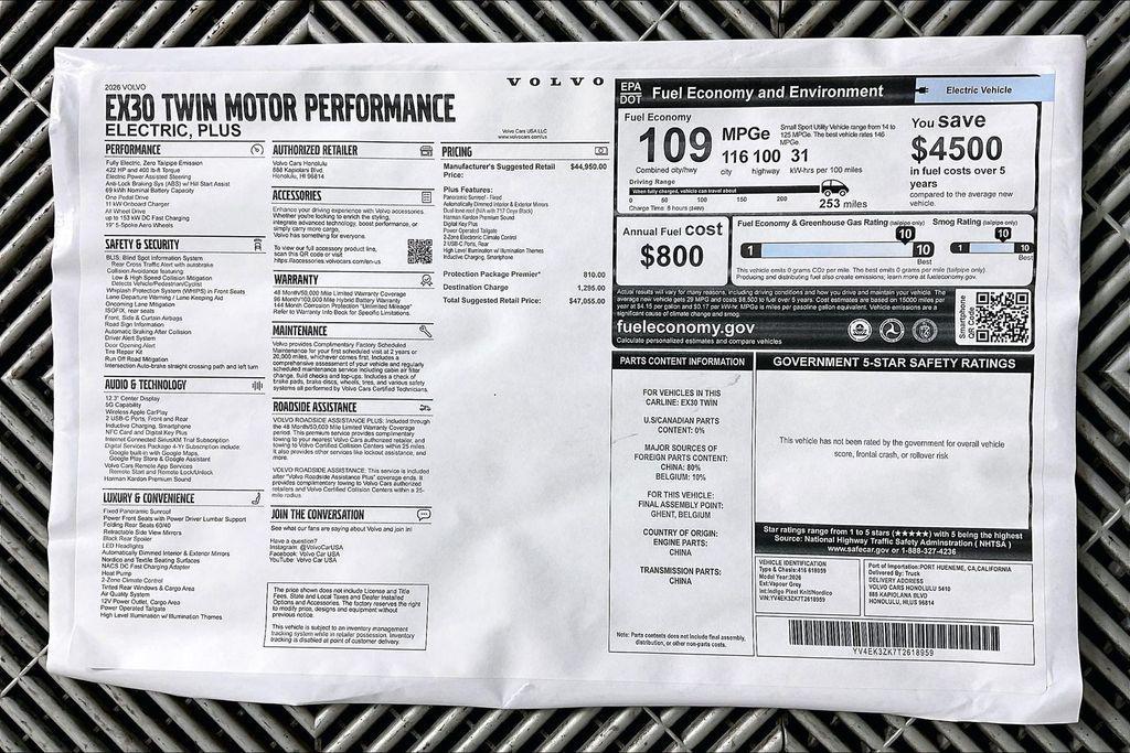 new 2026 Volvo EX30 car