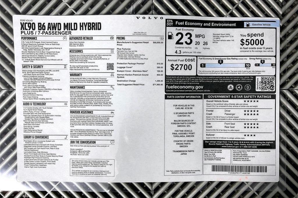 new 2026 Volvo XC90 car