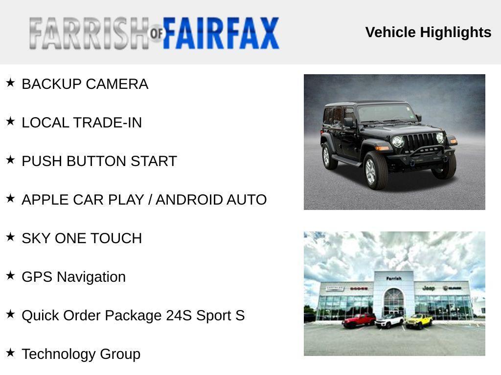 used 2022 Jeep Wrangler Unlimited car, priced at $29,000