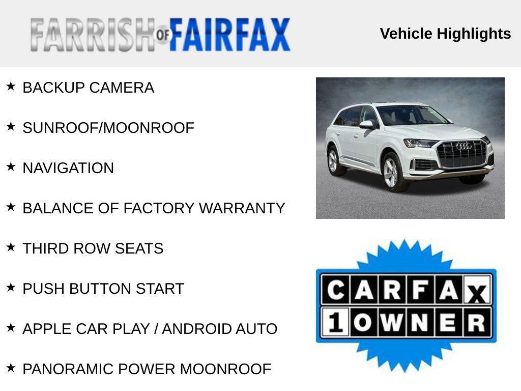 used 2024 Audi Q7 car, priced at $34,000