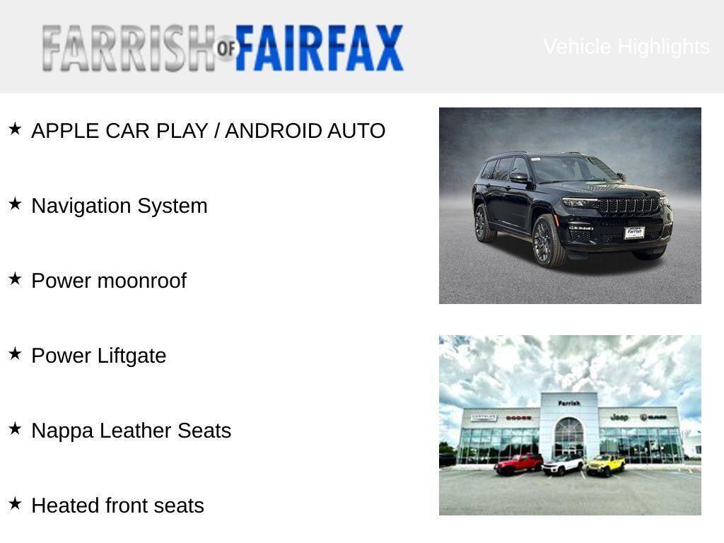 new 2025 Jeep Grand Cherokee L car, priced at $53,730