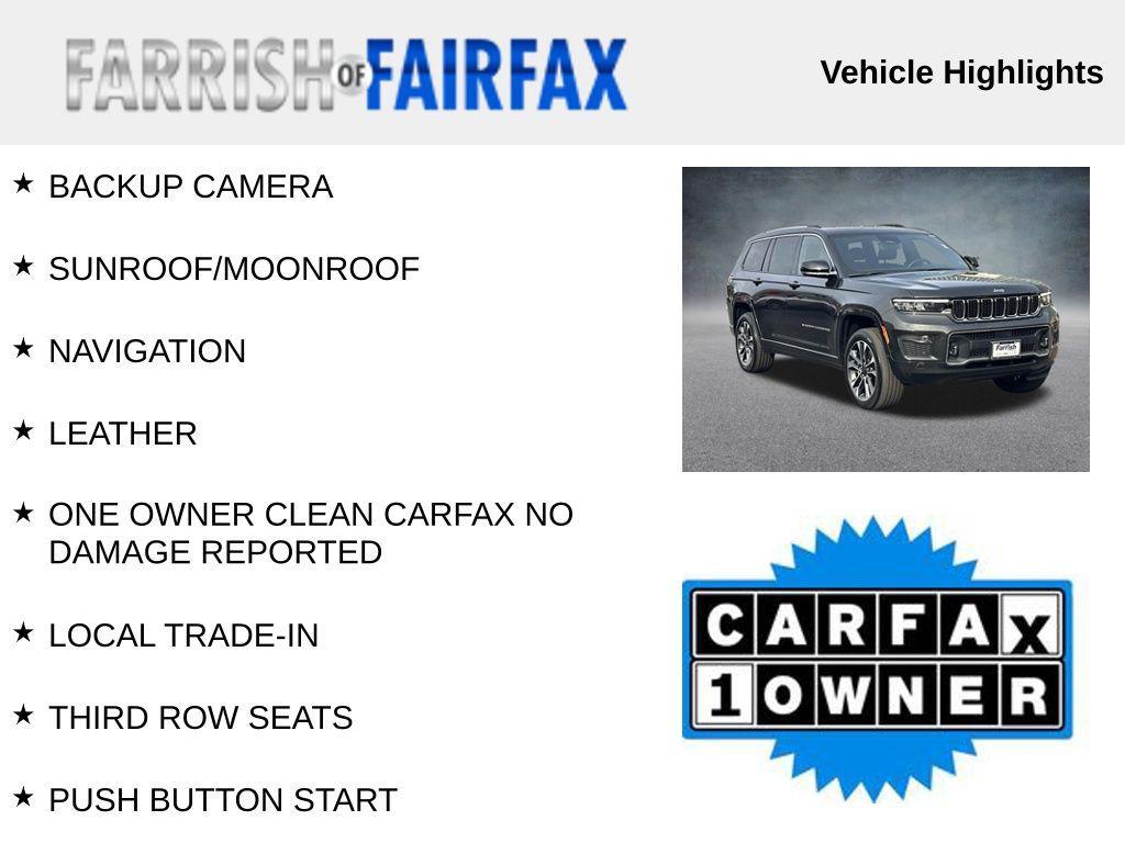 used 2023 Jeep Grand Cherokee L car, priced at $32,500