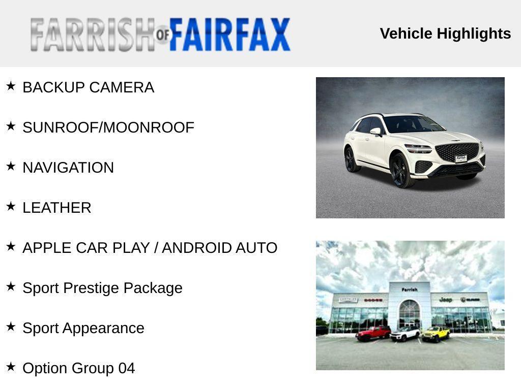 used 2023 Genesis GV70 car, priced at $32,900