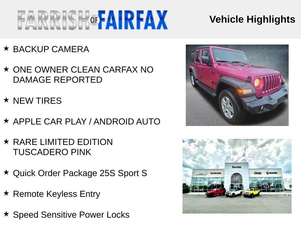 used 2022 Jeep Wrangler Unlimited car, priced at $28,500