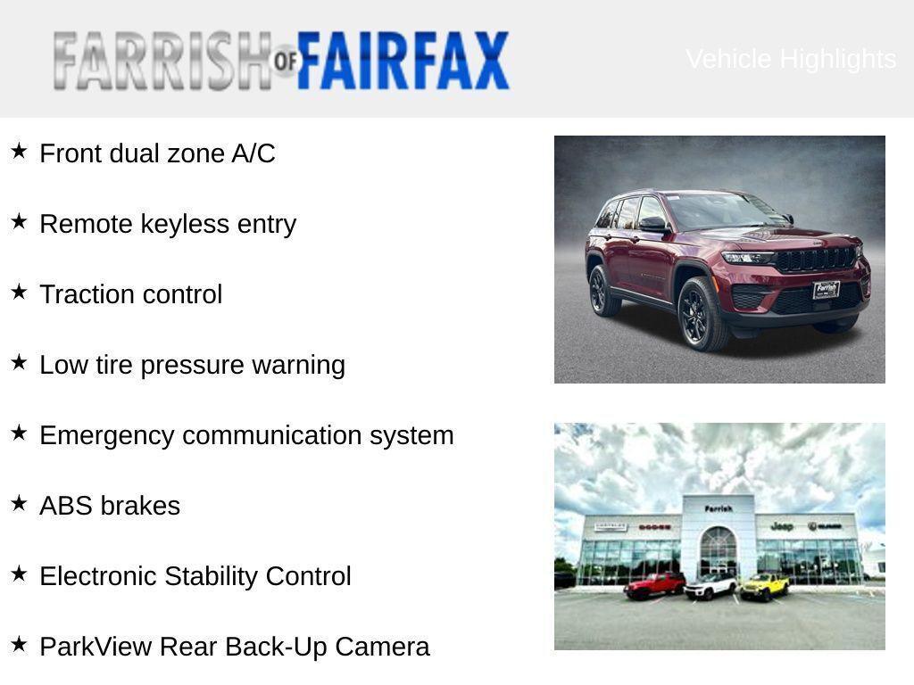 new 2025 Jeep Grand Cherokee car, priced at $35,205