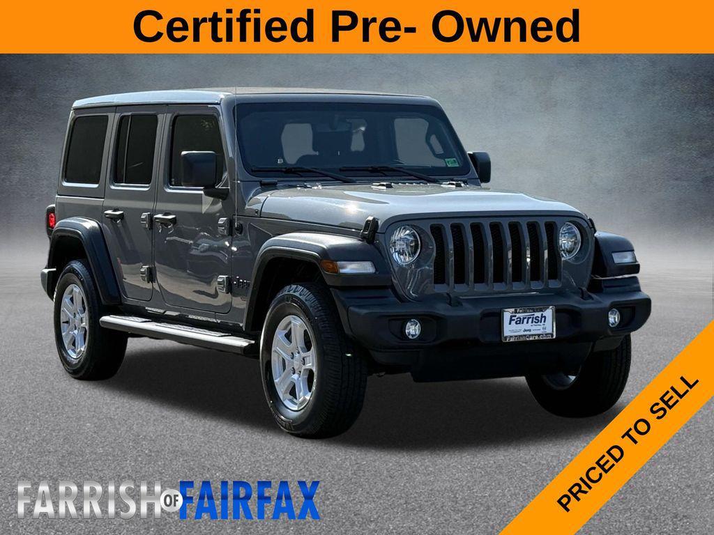 used 2021 Jeep Wrangler Unlimited car, priced at $29,500