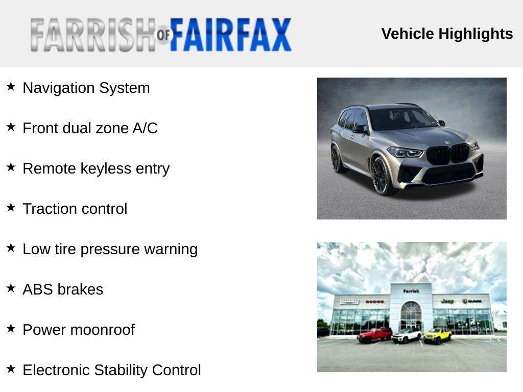 used 2021 BMW X5 M car, priced at $63,500