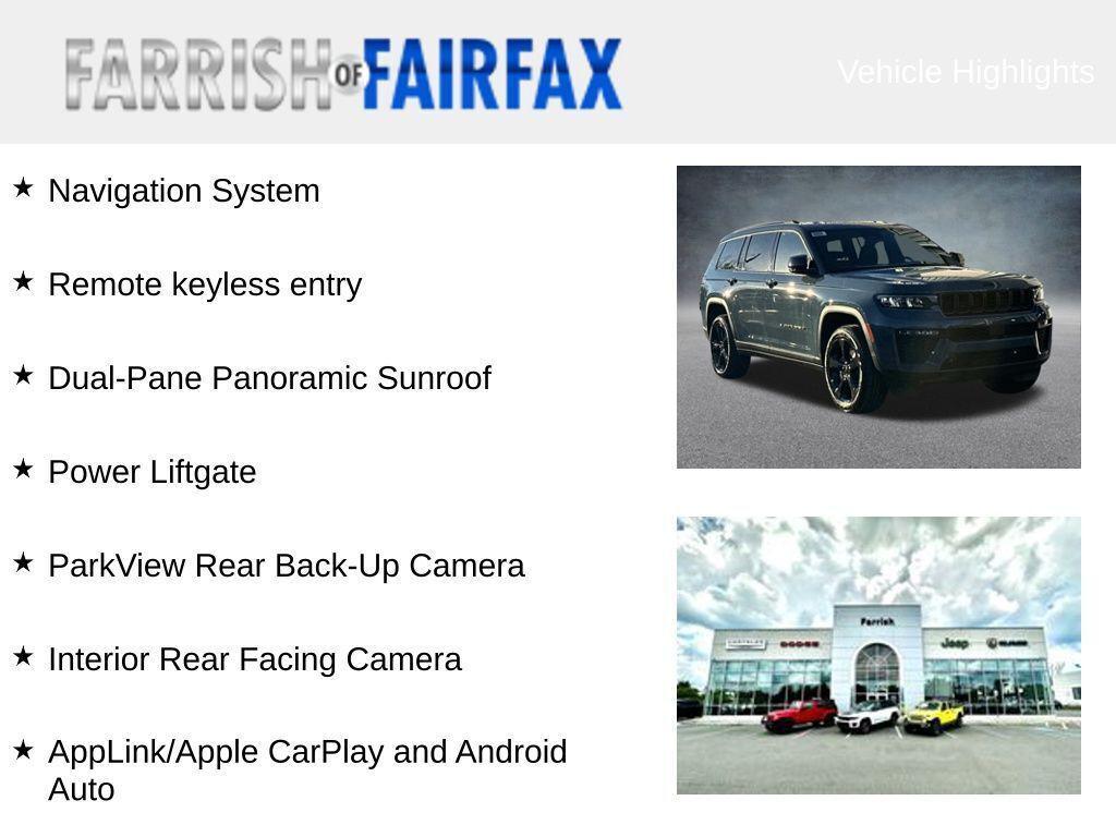 new 2026 Jeep Grand Cherokee L car, priced at $47,105