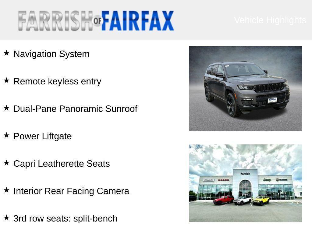 new 2025 Jeep Grand Cherokee L car, priced at $43,820