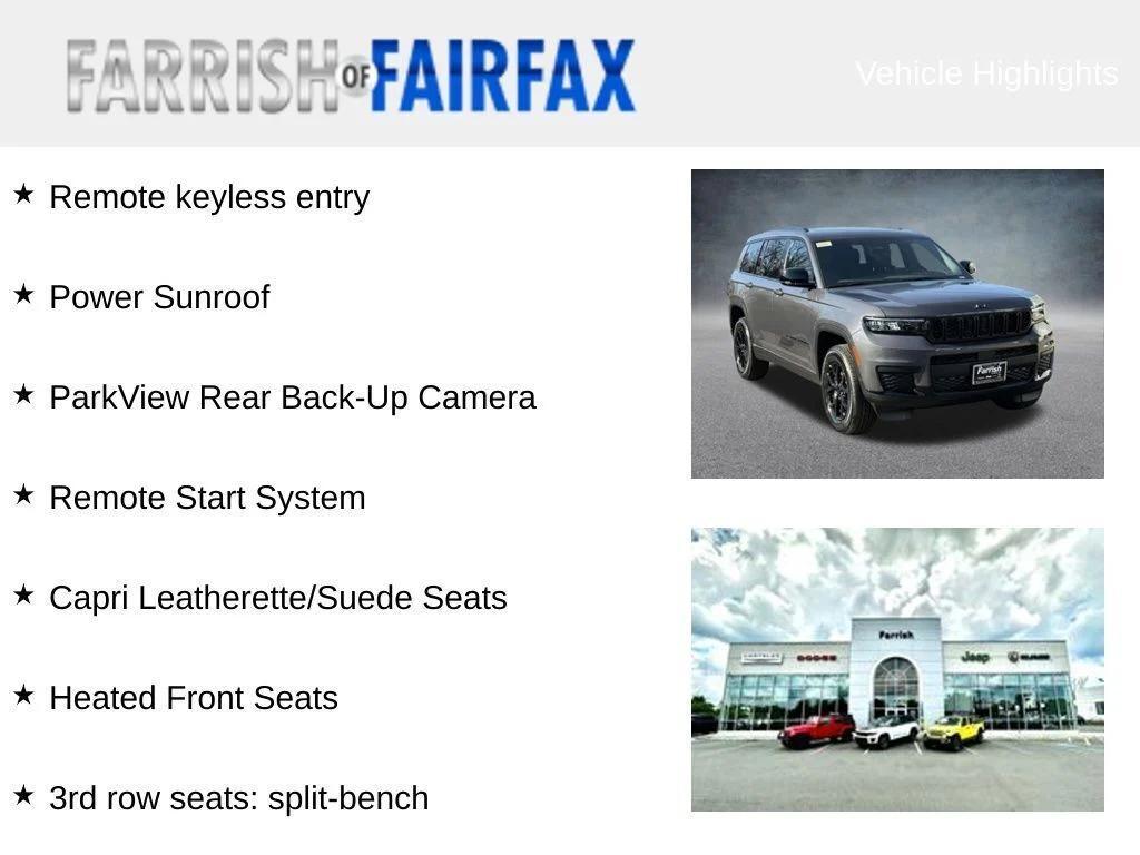 new 2025 Jeep Grand Cherokee L car, priced at $39,165