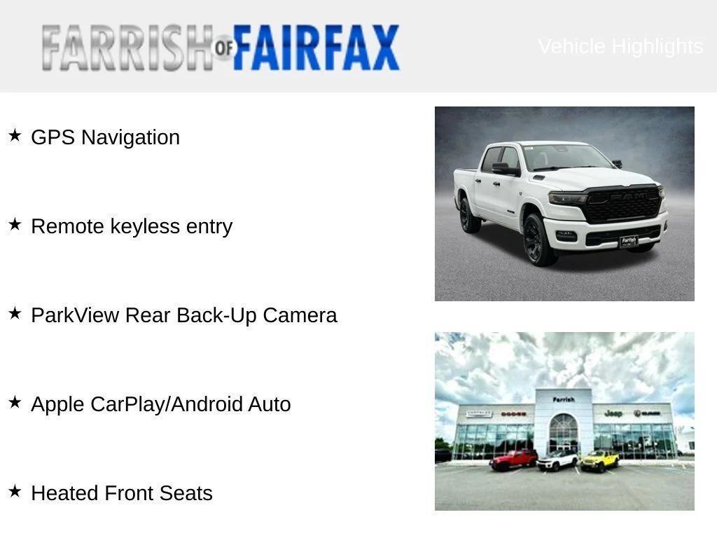 new 2026 Ram 1500 car, priced at $51,950