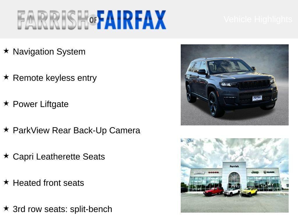 new 2025 Jeep Grand Cherokee L car, priced at $41,467