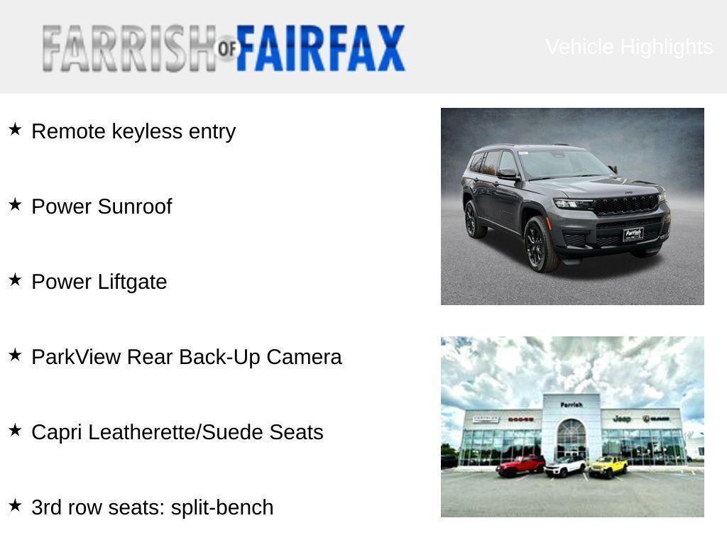 new 2025 Jeep Grand Cherokee L car, priced at $39,165