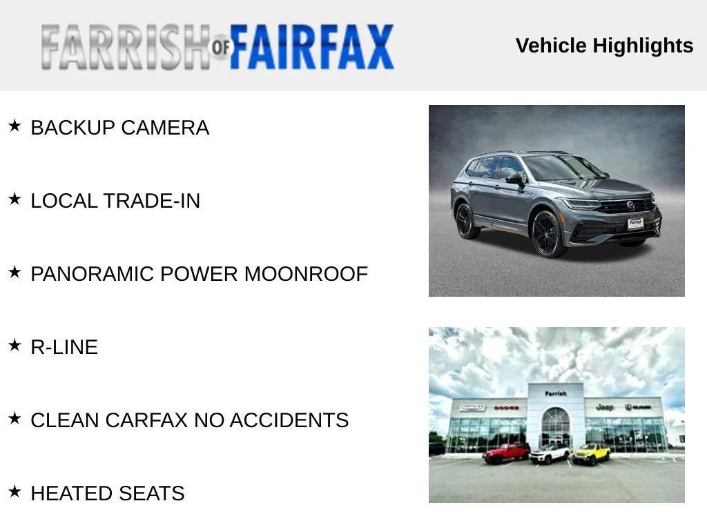 used 2022 Volkswagen Tiguan car, priced at $21,000