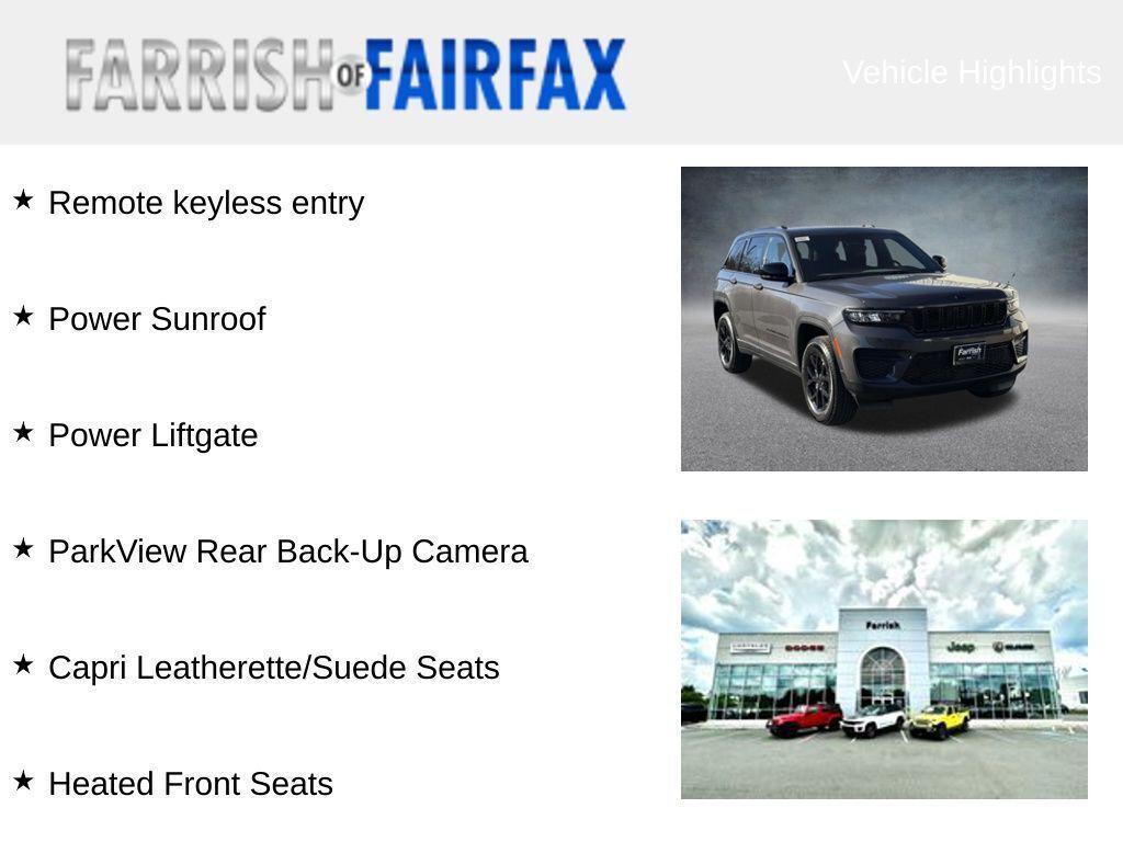 new 2025 Jeep Grand Cherokee car, priced at $34,455