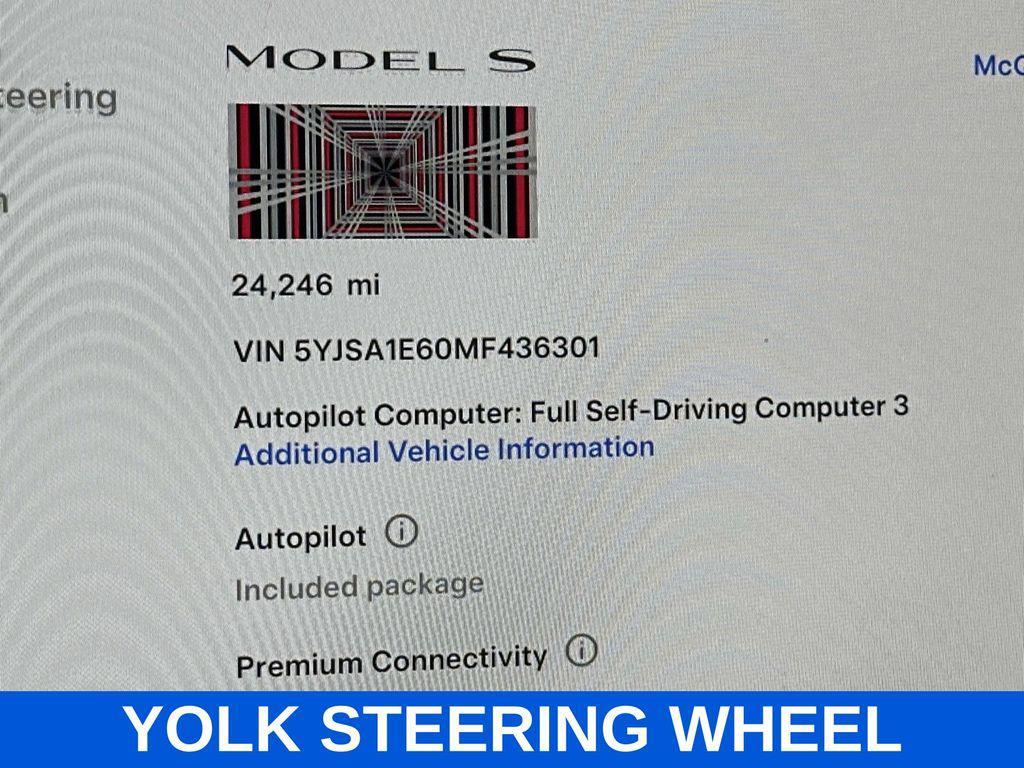 used 2021 Tesla Model S car, priced at $55,995