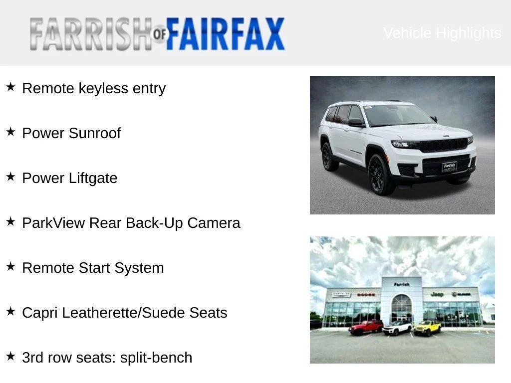 new 2025 Jeep Grand Cherokee L car, priced at $38,629