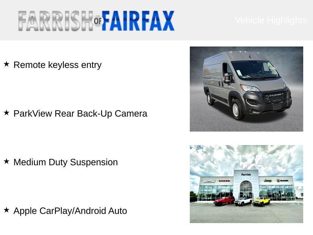 new 2026 Ram ProMaster 1500 car, priced at $40,703