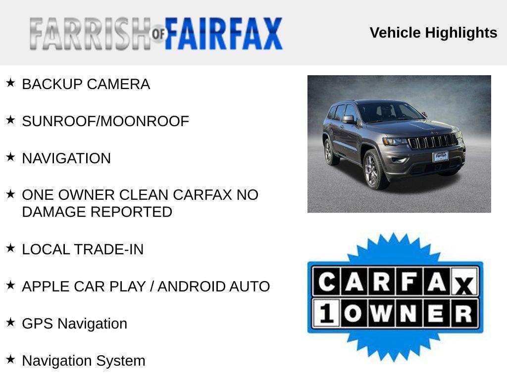 used 2021 Jeep Grand Cherokee car, priced at $21,995