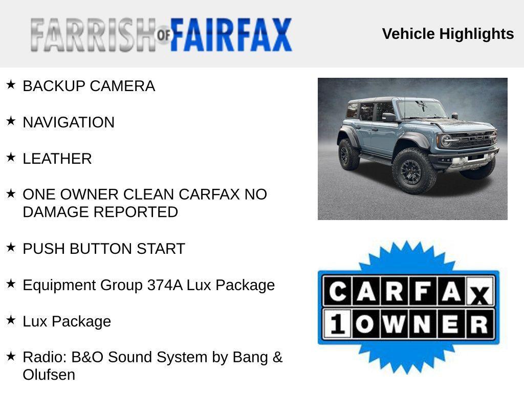 used 2022 Ford Bronco car, priced at $63,900