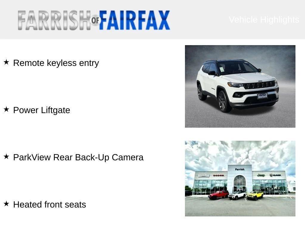 new 2026 Jeep Compass car, priced at $30,309