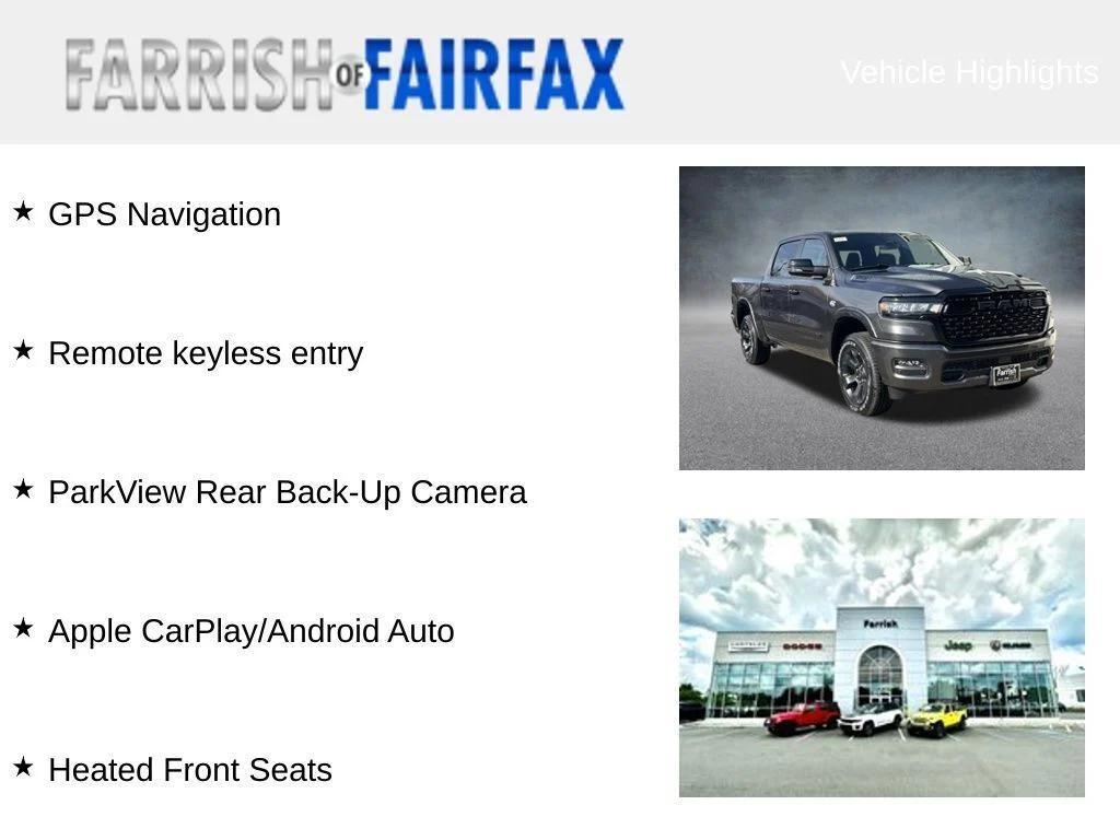 new 2026 Ram 1500 car, priced at $52,222