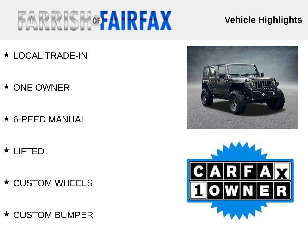 used 2017 Jeep Wrangler Unlimited car, priced at $16,995