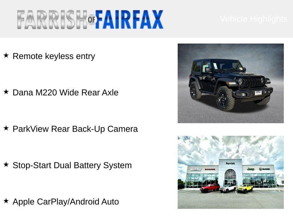 new 2026 Jeep Wrangler car, priced at $39,966