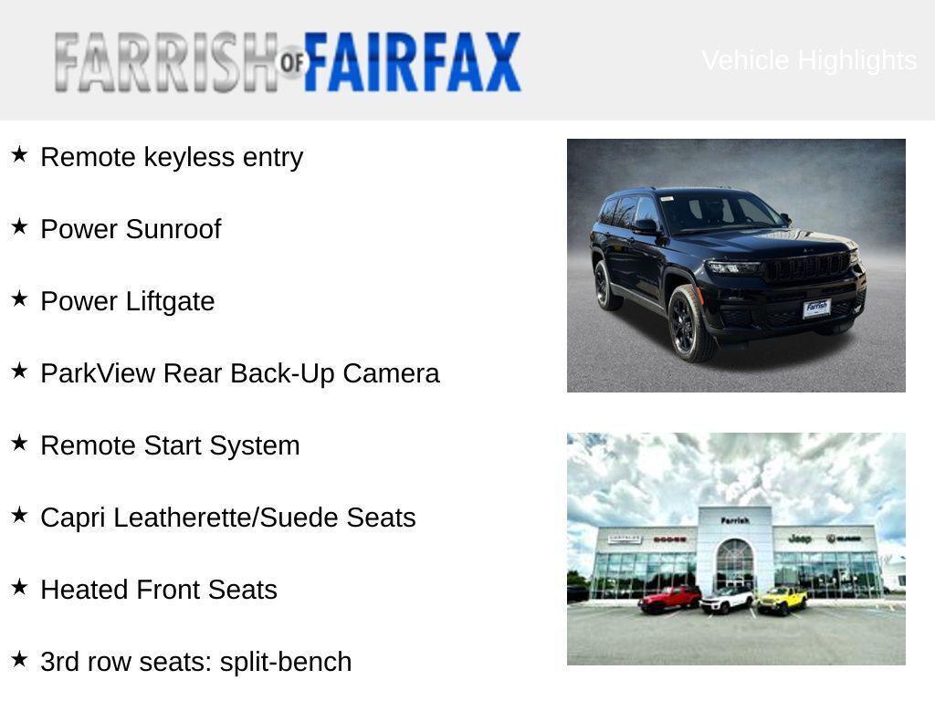 new 2025 Jeep Grand Cherokee L car, priced at $39,165