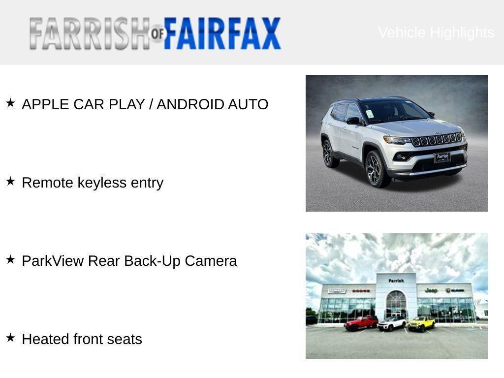 new 2026 Jeep Compass car, priced at $28,521