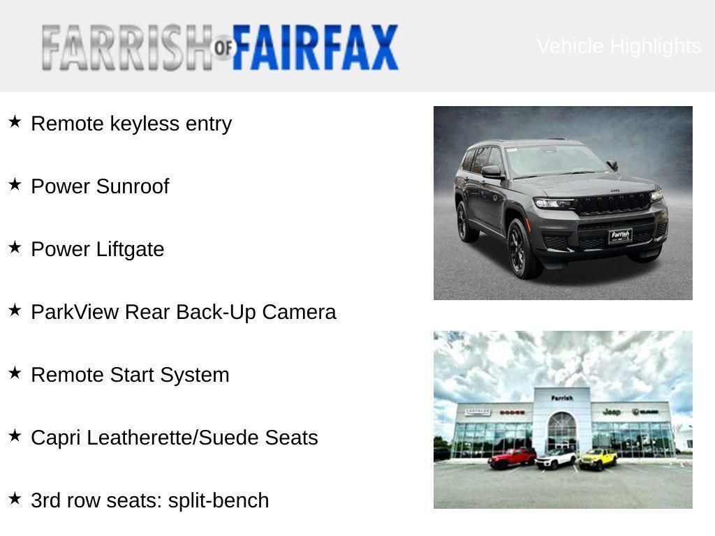 new 2025 Jeep Grand Cherokee L car, priced at $39,165