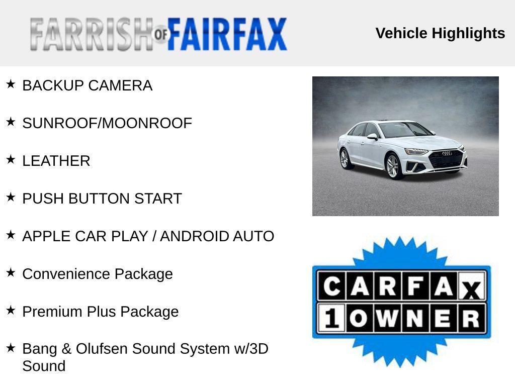 used 2024 Audi A4 car, priced at $24,995