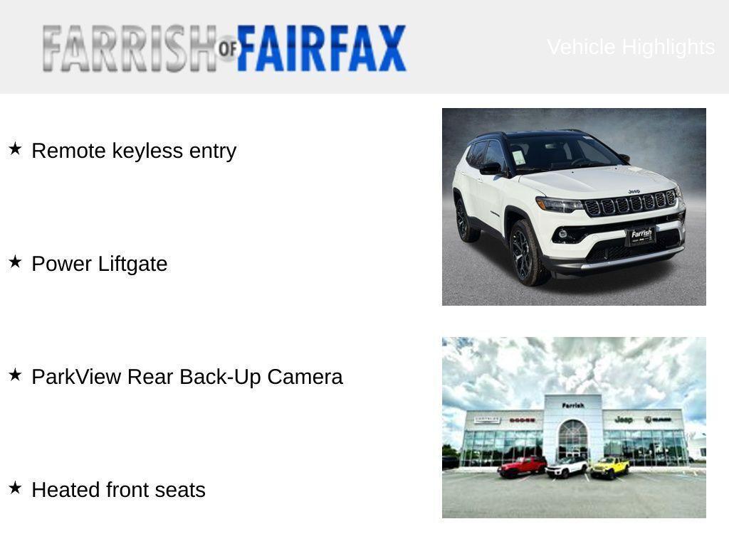 new 2026 Jeep Compass car, priced at $28,473