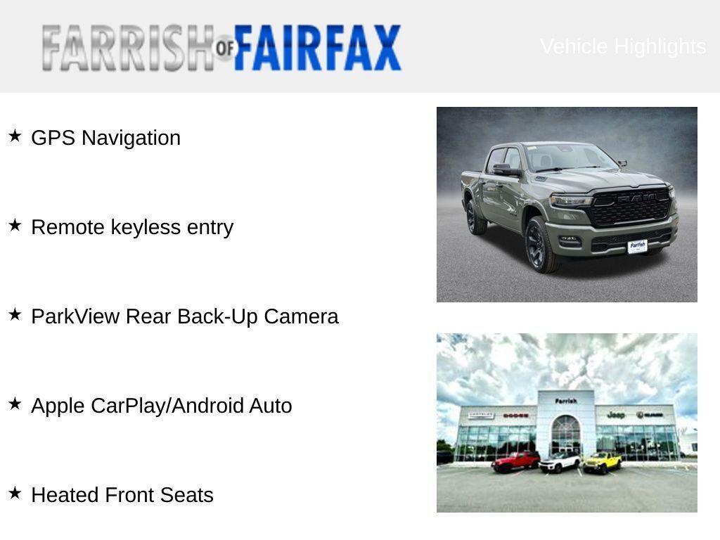 new 2026 Ram 1500 car, priced at $51,950