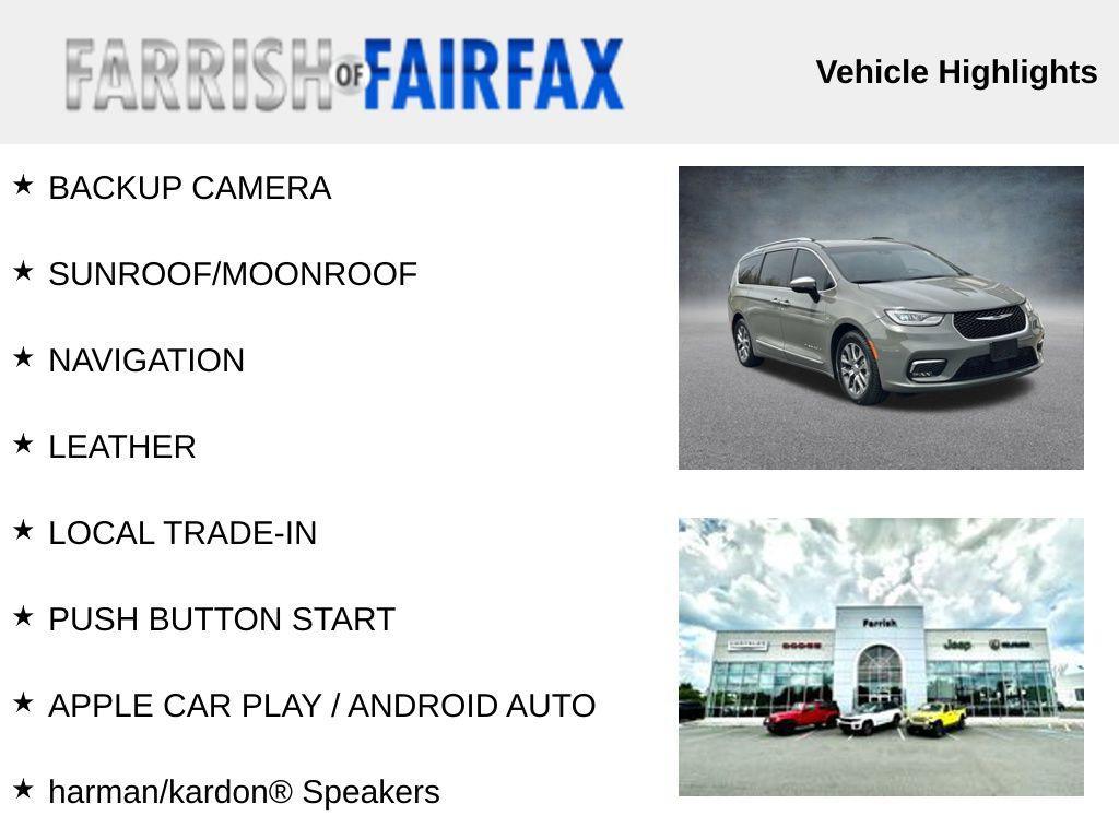 used 2023 Chrysler Pacifica car, priced at $35,995