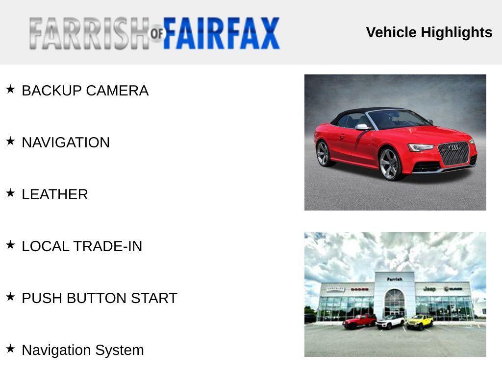 used 2014 Audi RS 5 car, priced at $26,500