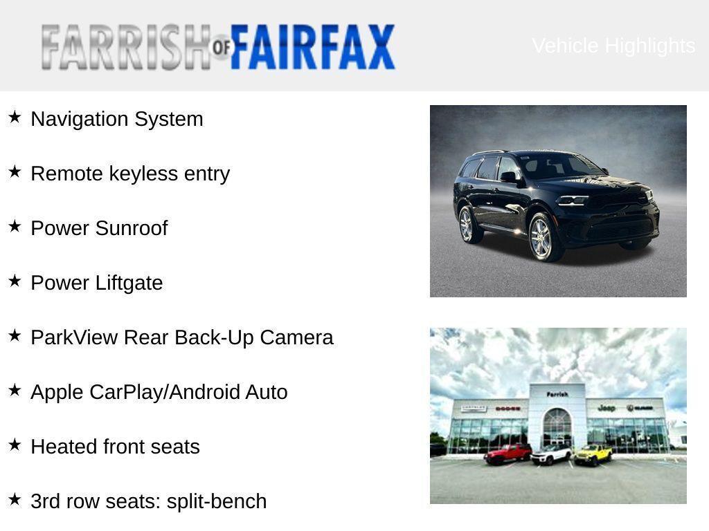 new 2026 Dodge Durango car, priced at $41,742