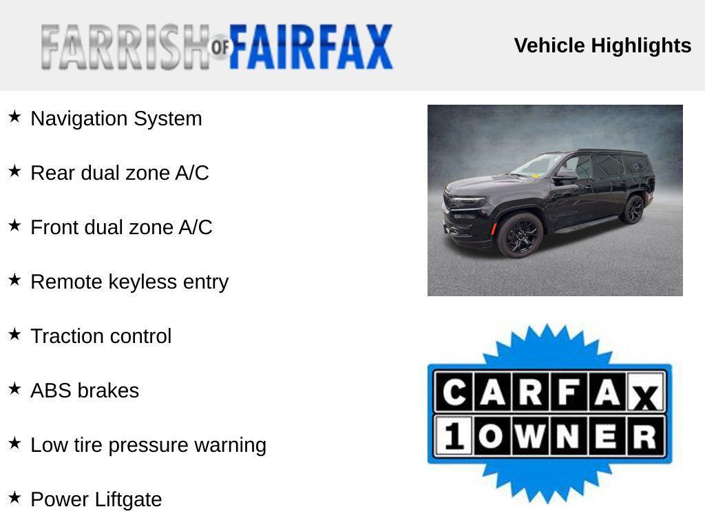 used 2023 Jeep Wagoneer car, priced at $43,500