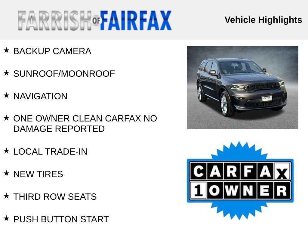used 2021 Dodge Durango car, priced at $25,607