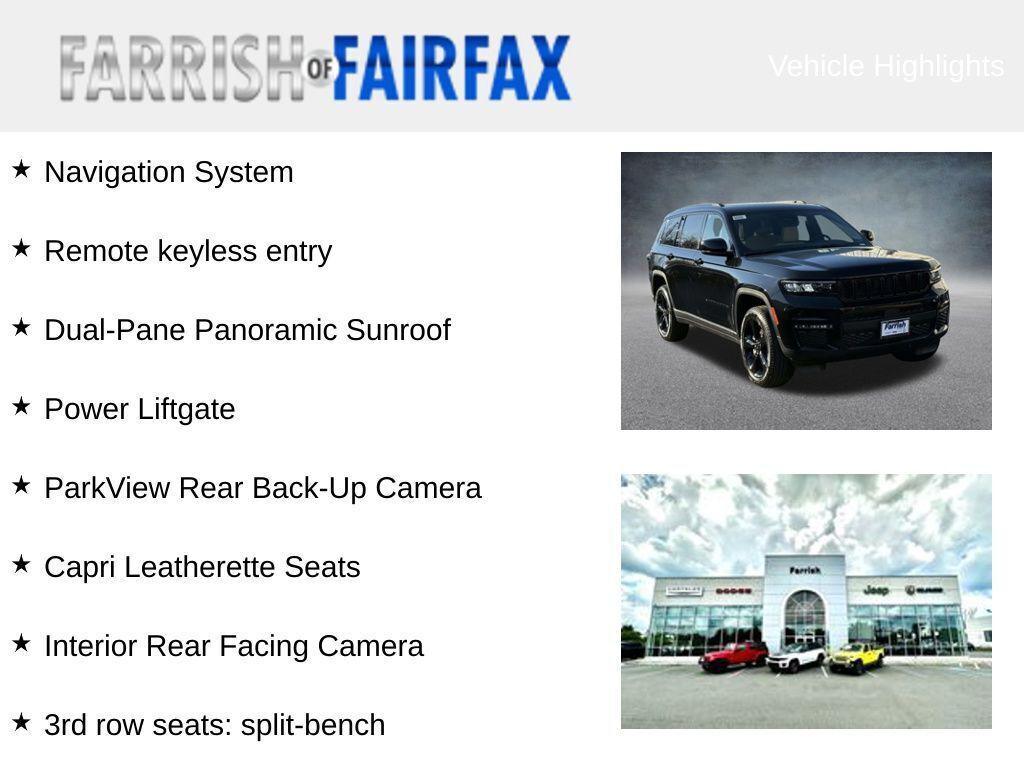 new 2025 Jeep Grand Cherokee L car, priced at $43,820