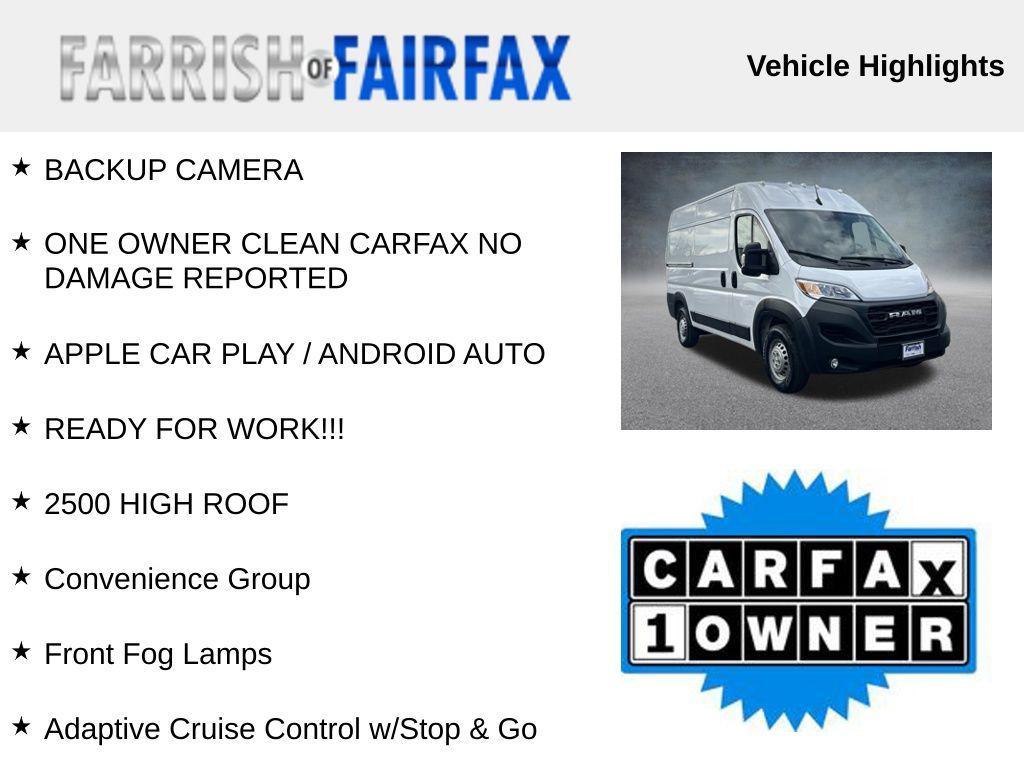 used 2024 Ram ProMaster 2500 car, priced at $31,000