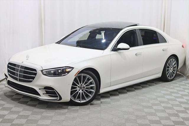 2022 White Mercedes-Benz S-Class