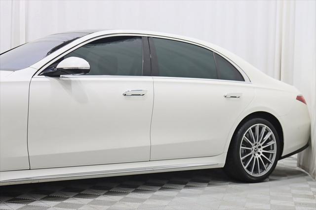 2022 White Mercedes-Benz S-Class