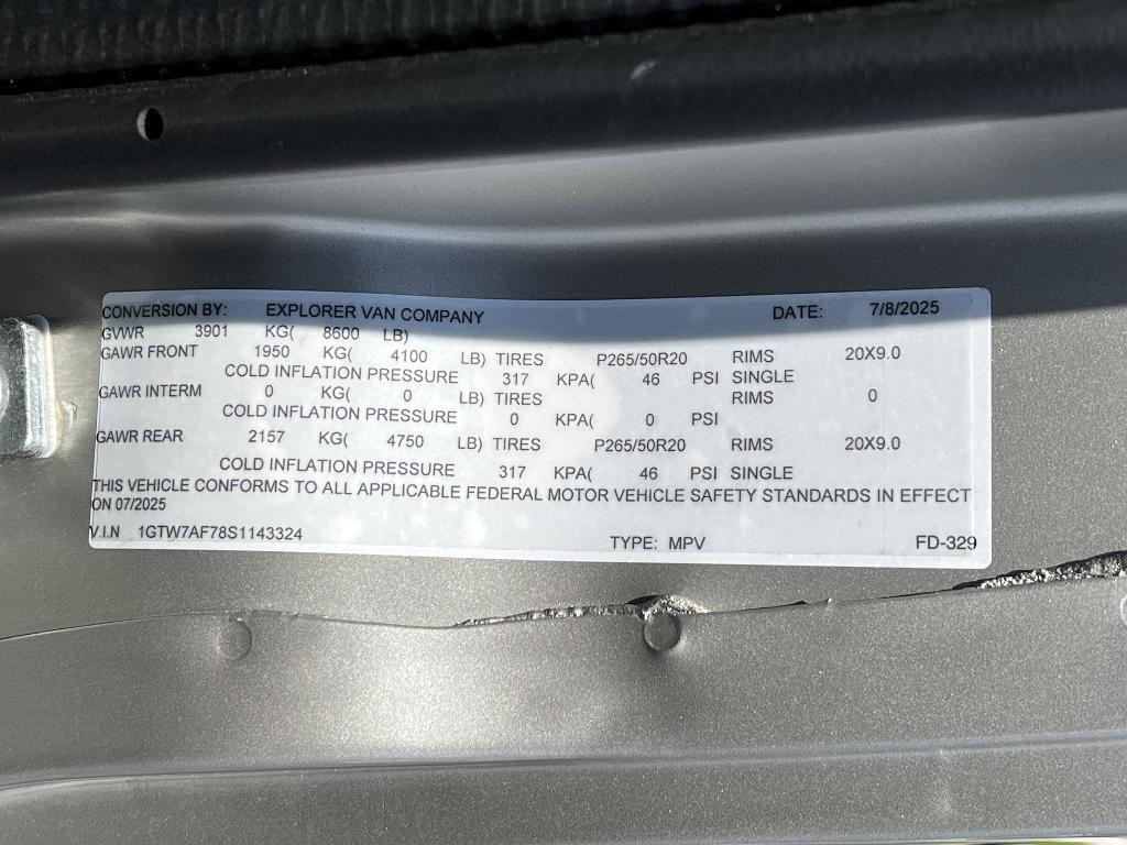 new 2025 GMC Savana 2500 car, priced at $87,150