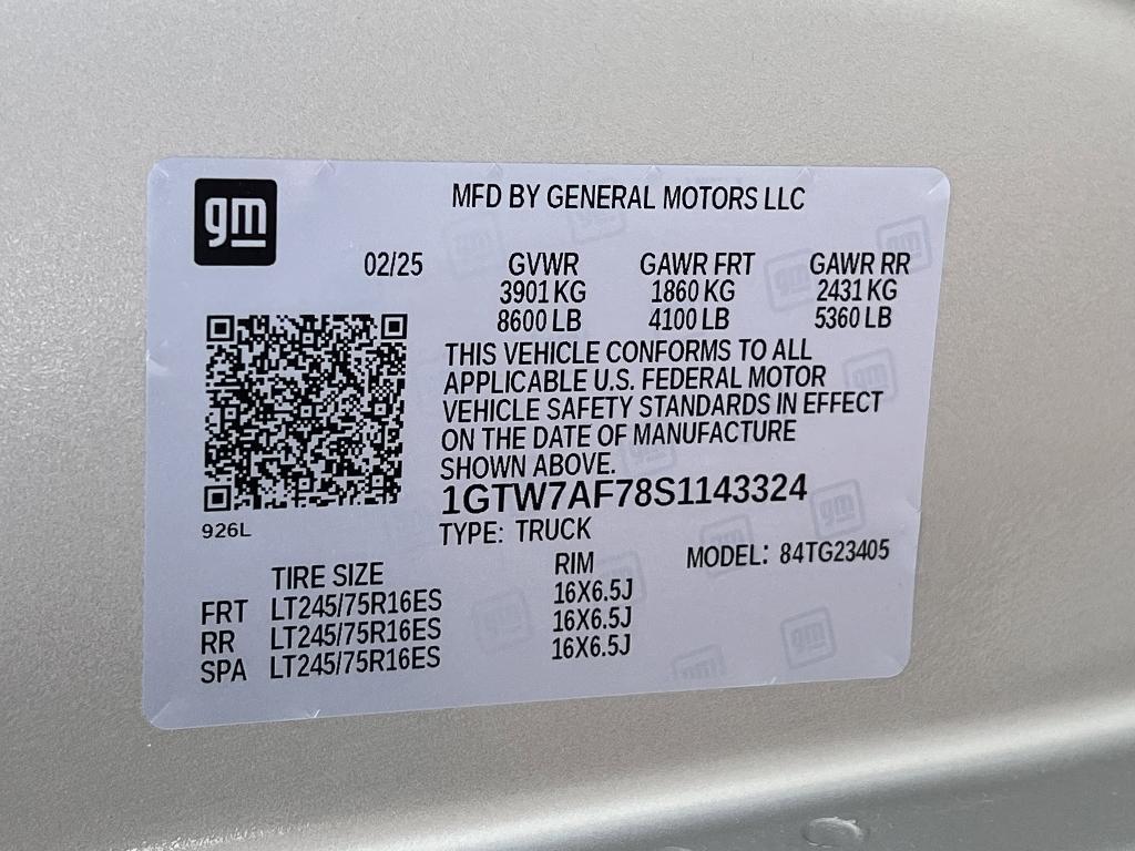 new 2025 GMC Savana 2500 car, priced at $87,150