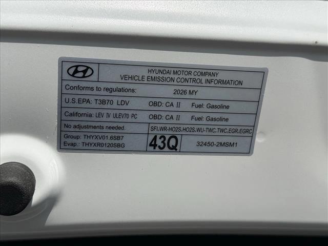 new 2026 Hyundai Venue car, priced at $25,427