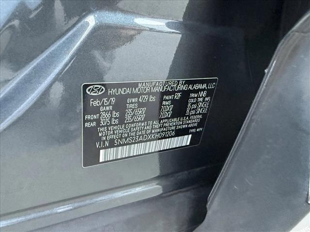 used 2019 Hyundai Santa Fe car, priced at $10,995