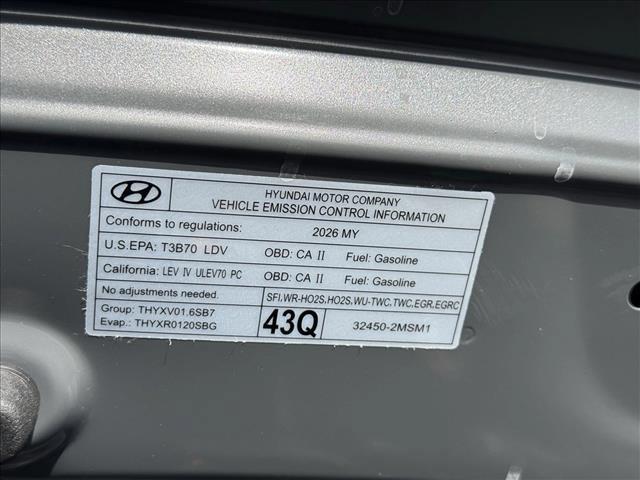 new 2026 Hyundai Venue car, priced at $25,598